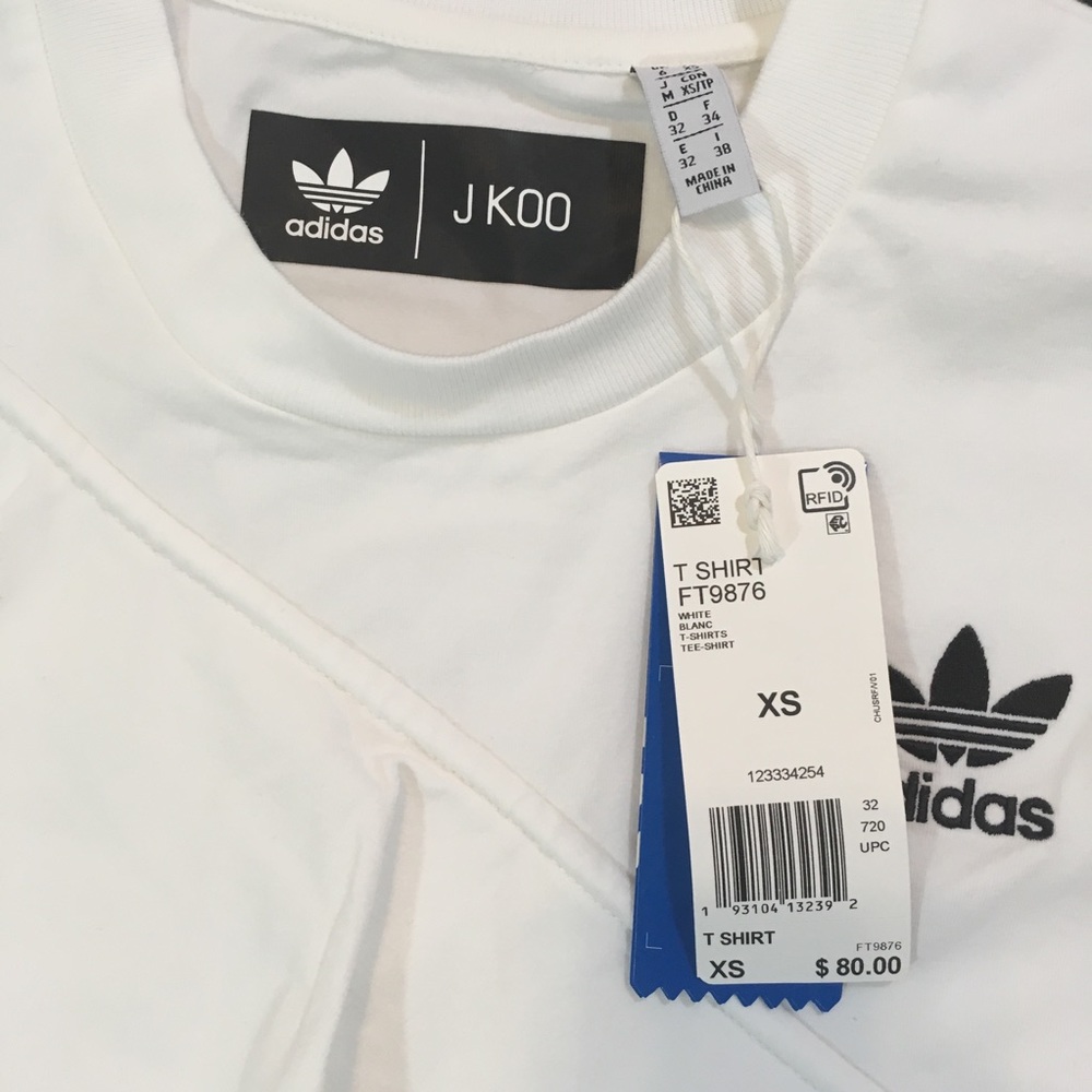 Adidas j koo ruffled tee shirt NWT - Picture 14 of 14